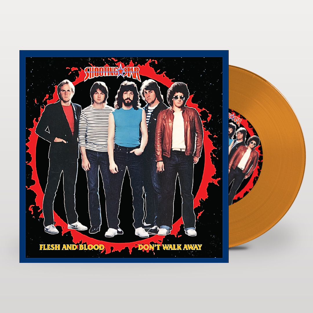 Shooting Star - Flesh And Blood/Don't Walk Away [7"LP/33 1/3 RPM] Orange  Vinyl Single