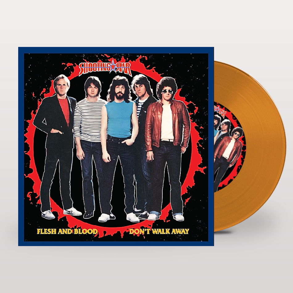 Shooting Star - Flesh And Blood/Don't Walk Away [7"LP/33 1/3 RPM] Orange Vinyl Single