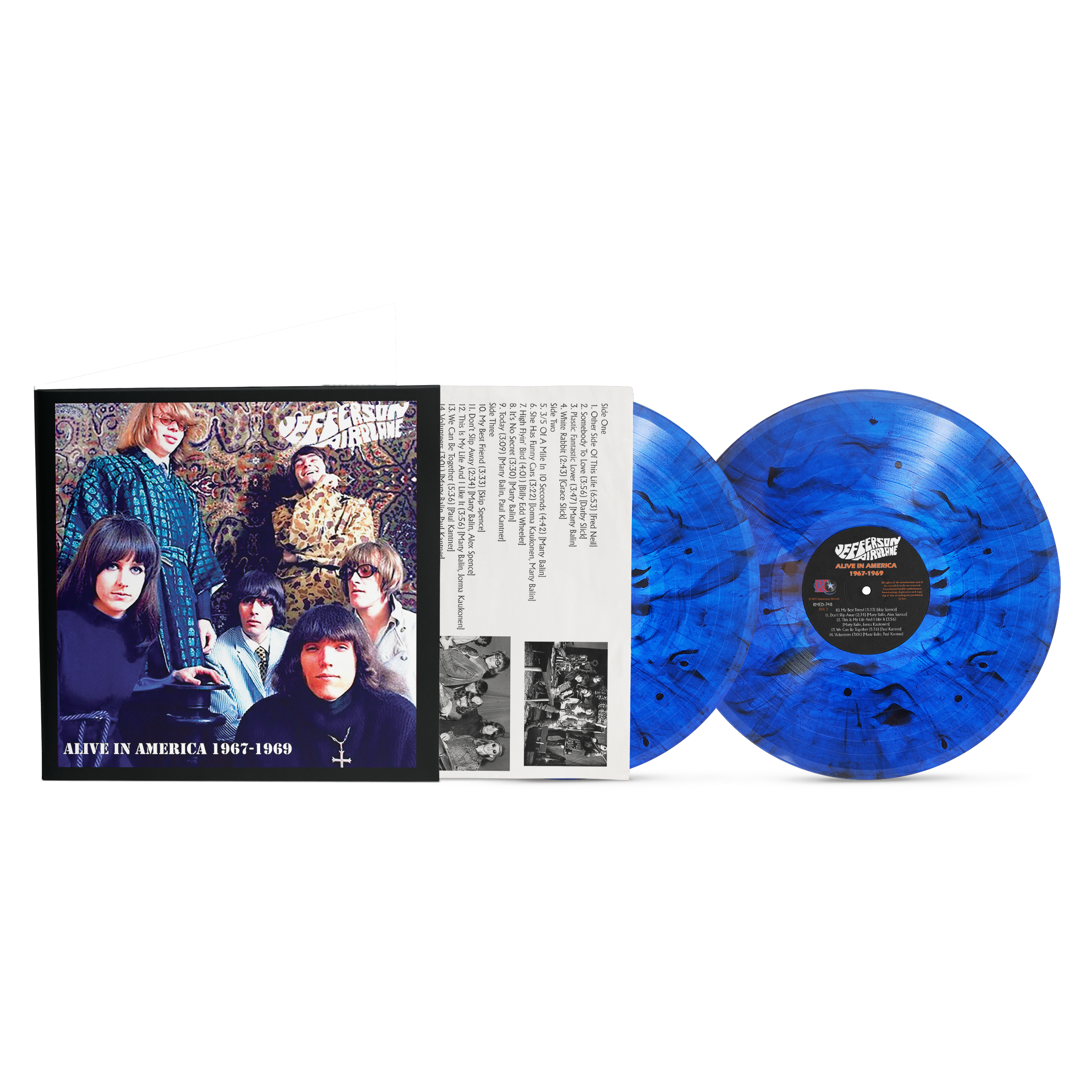Jefferson Airplane Alive In America 1967-1969 [2LP] Dark Blue Marble