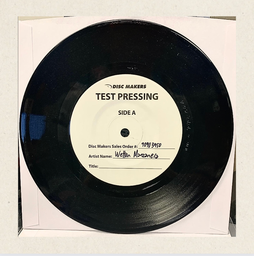 Wetton Manzanera - Round In Circles/Talk To Me [7"LP/45 RPM] Vinyl Single Test Pressing