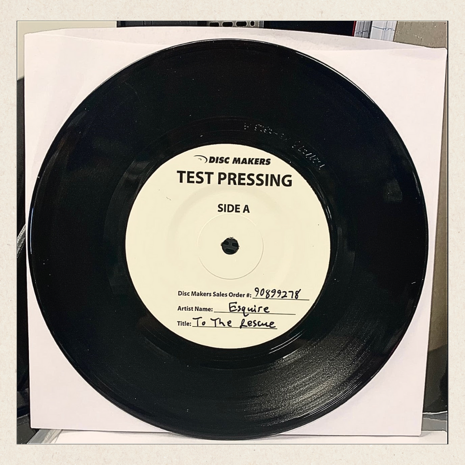 Esquire - To The Rescue b/w Sunshine (alt. mix) [7"LP/45 RPM] Vinyl Single Test Pressing
