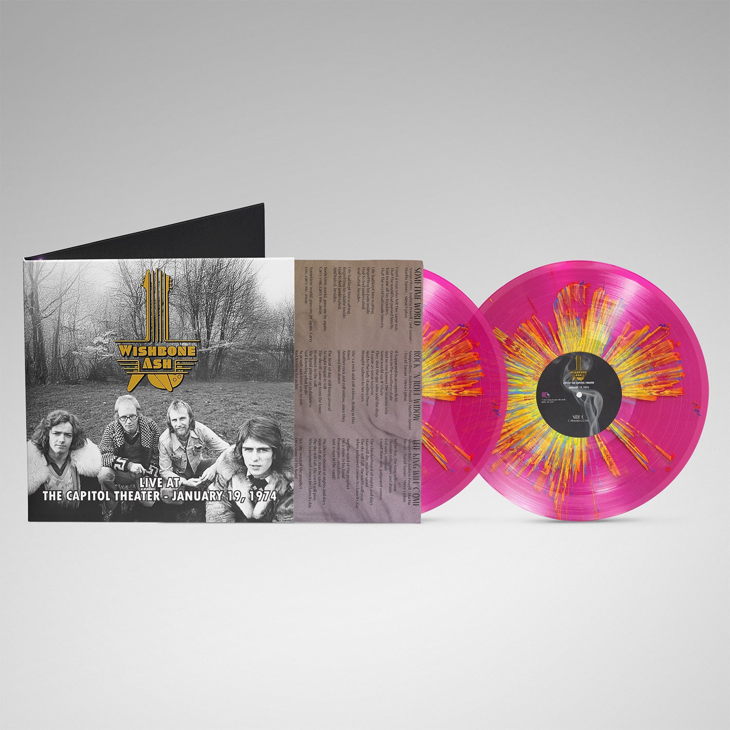 Wishbone Ash - Live at the Capitol Theater - January 19, 1974, Indie Exclusive Splatter, Phoenix Pink Splatter [2LP]