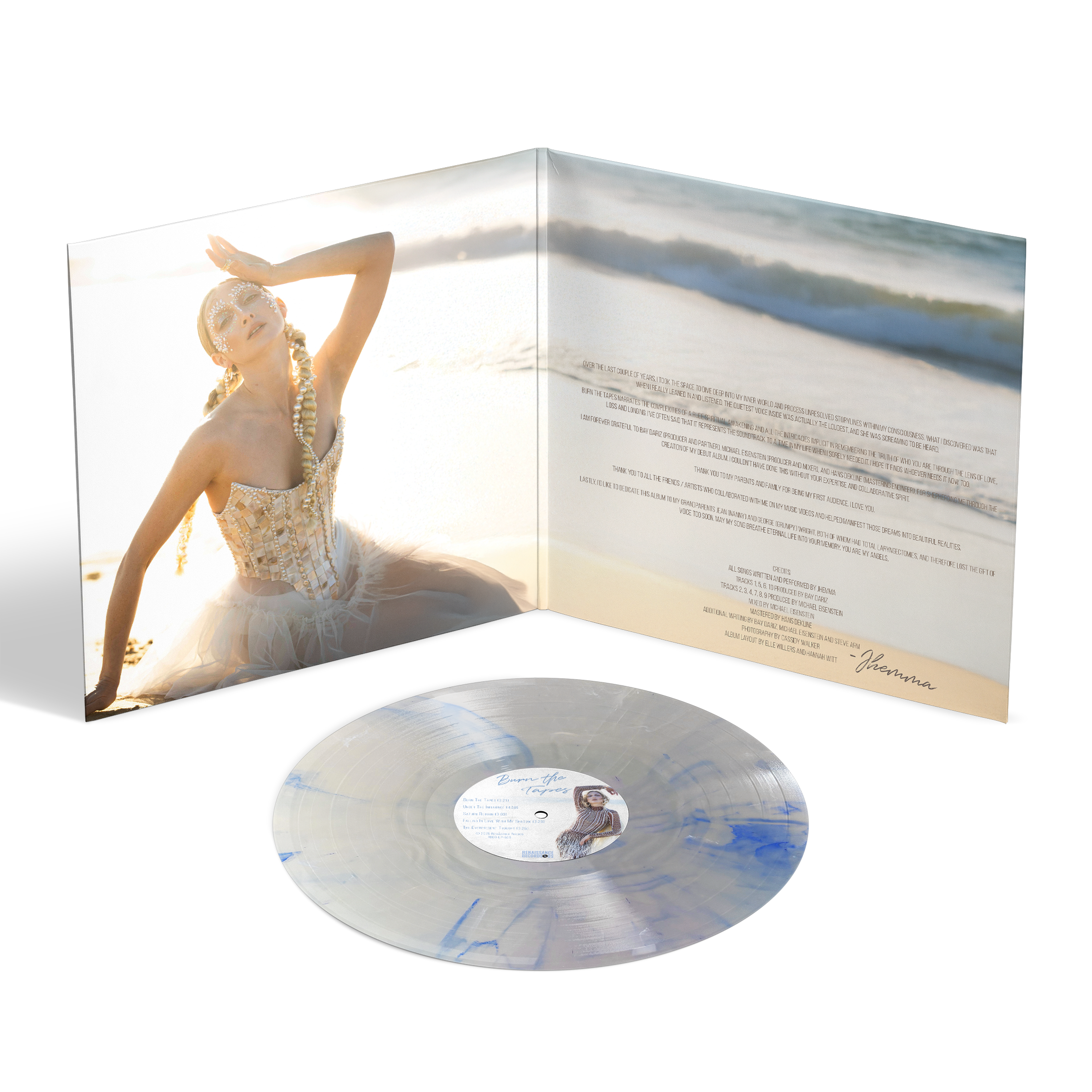 Jhemma - Burn The Tapes [LP] Iridescent Blue Marble