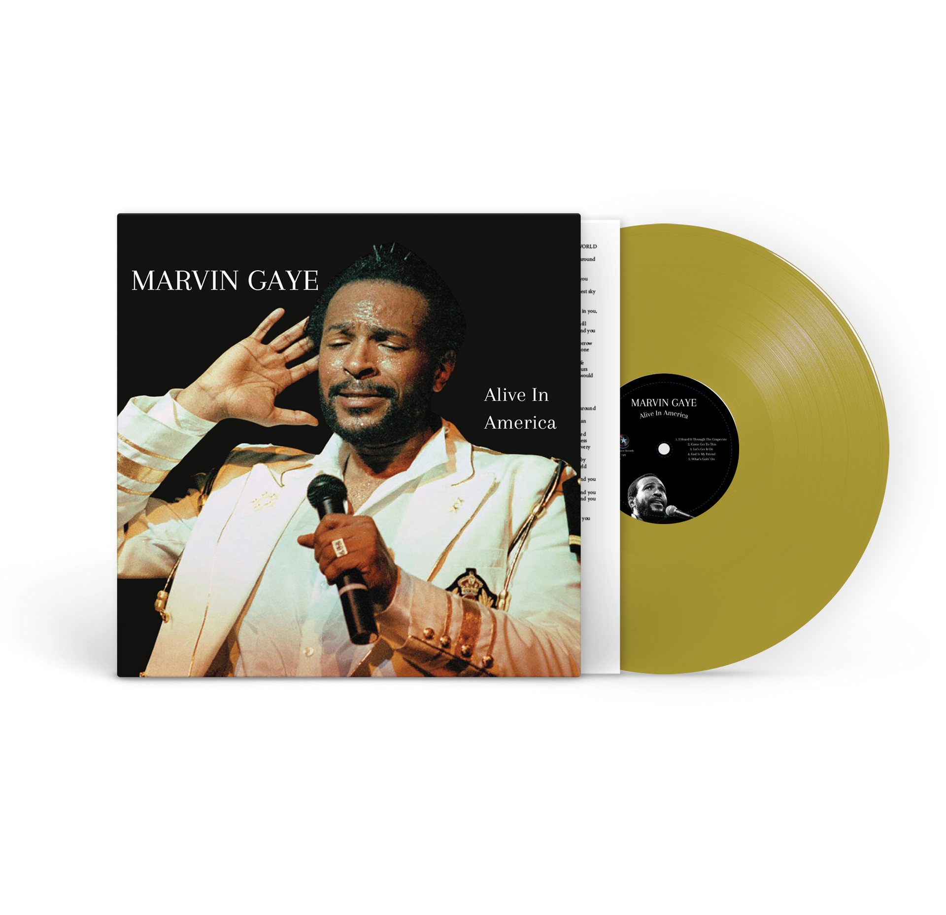 Marvin Gaye - Alive In America [2LP] Gold