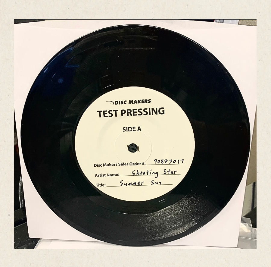 Shooting Star - Summer Sun/When You're Young [7"LP/45 RPM] Vinyl Single Test Pressing