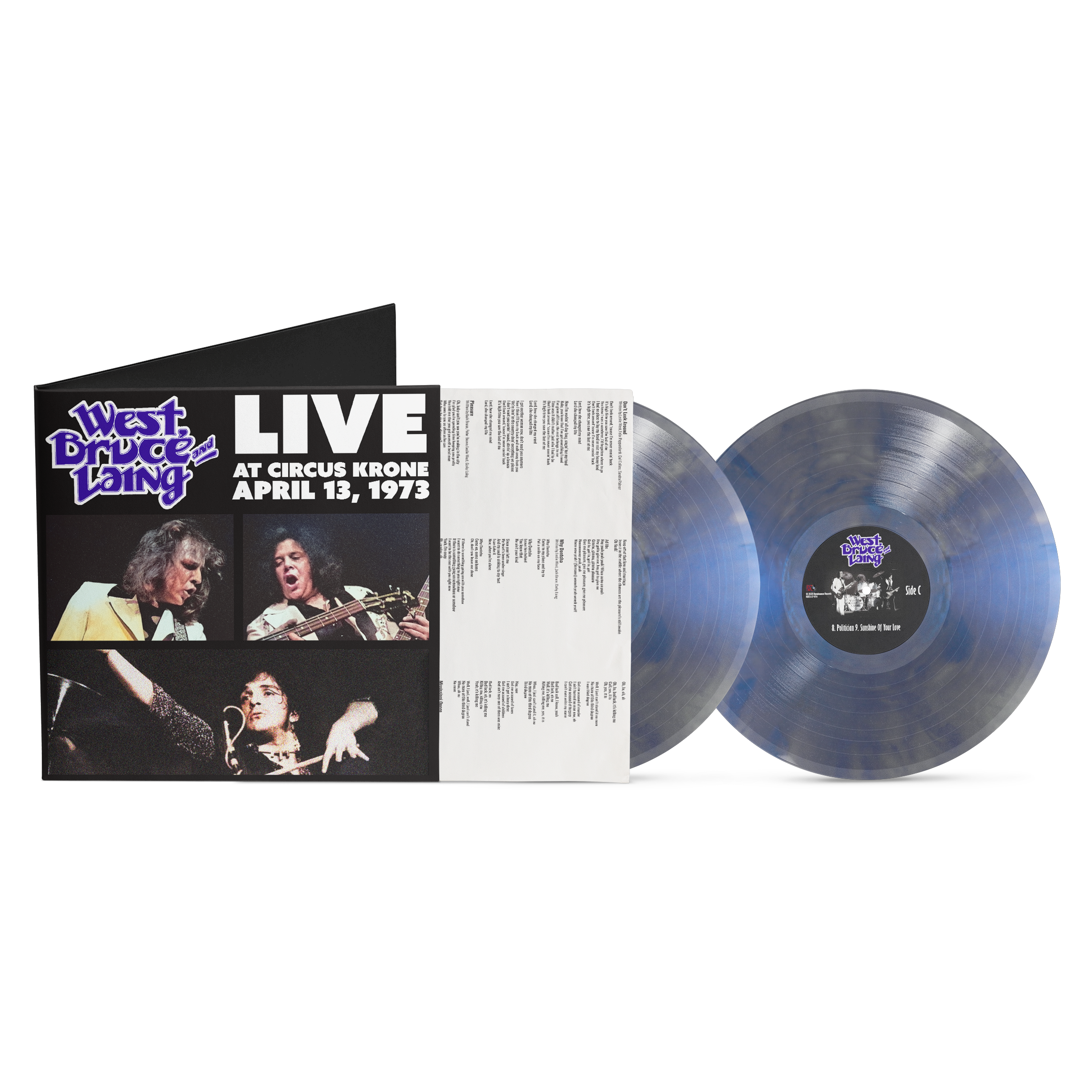 West, Bruce, and Laing - Live at Circus Krone - April 13, 1973 [2LP] Iridescent Blue