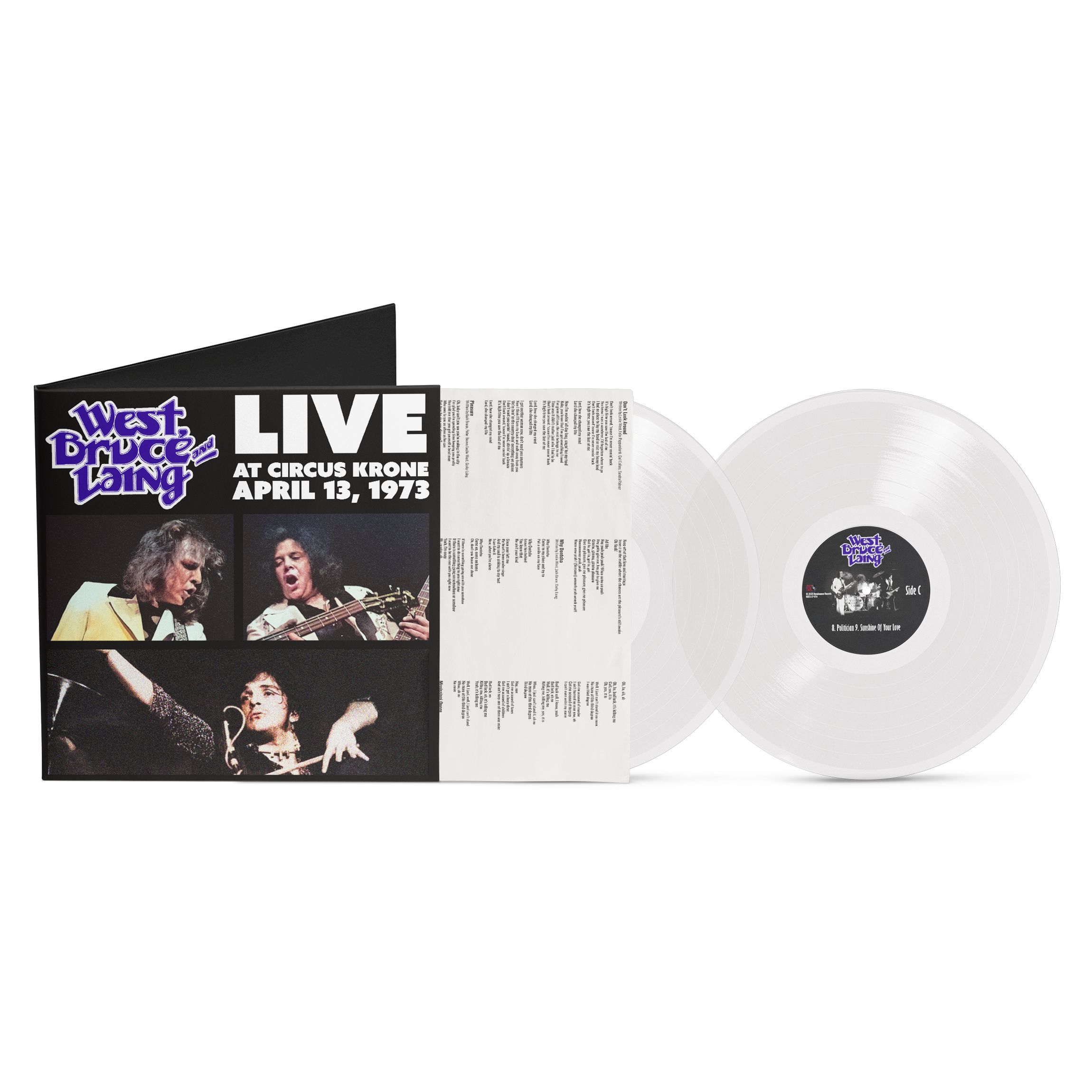 West, Bruce, and Laing - Live at Circus Krone - April 13, 1973 [2LP] Frosted Glass - Renaissance Records US