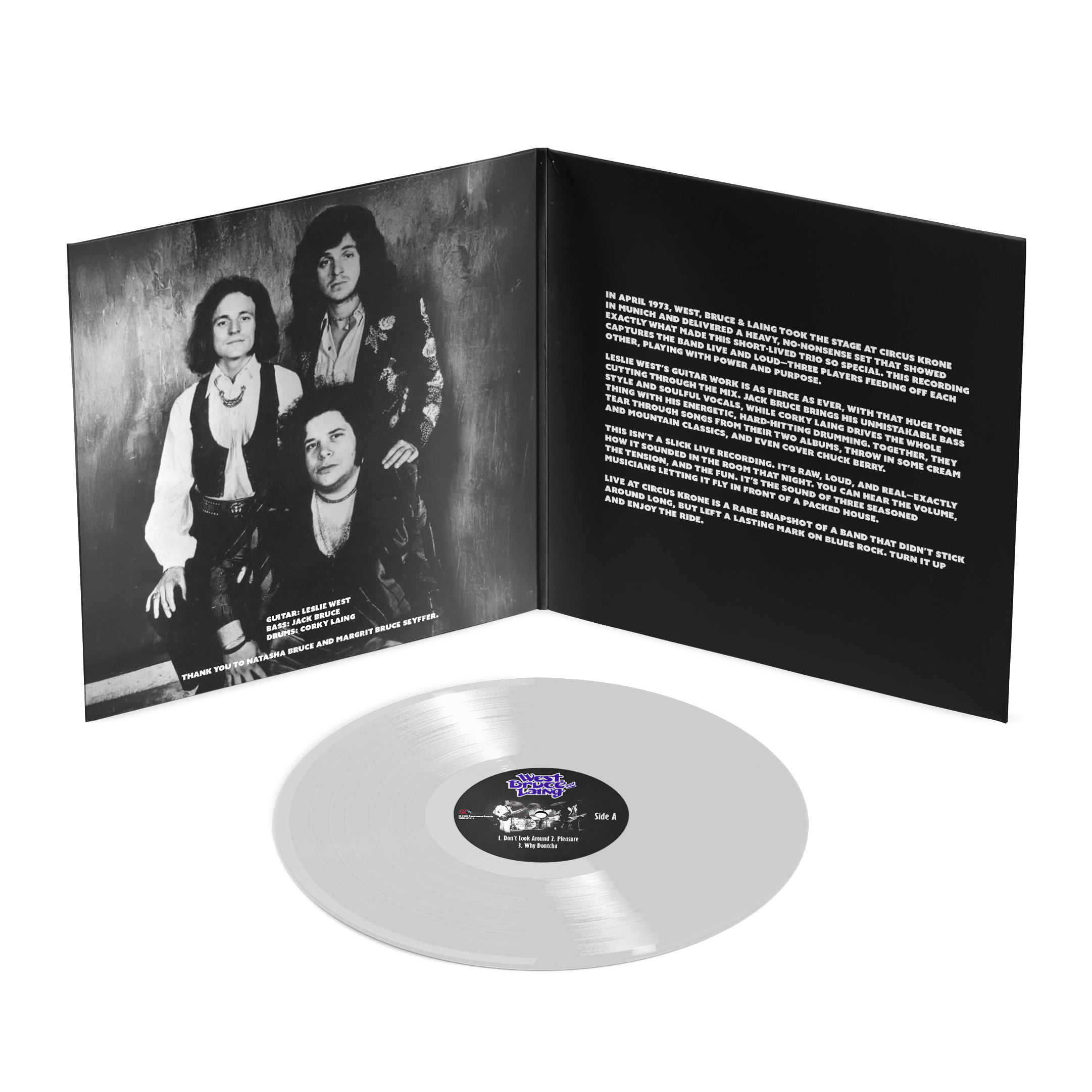 West, Bruce, and Laing - Live at Circus Krone - April 13, 1973 [2LP] Frosted Glass - Renaissance Records US